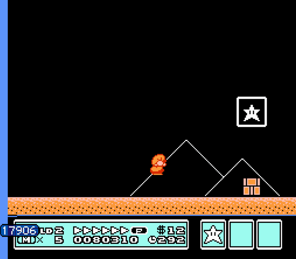 Mario jumping visual cue